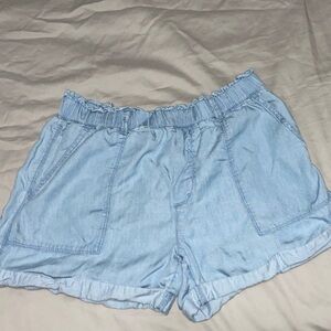 Aerie High Waist Light Blue Shorts